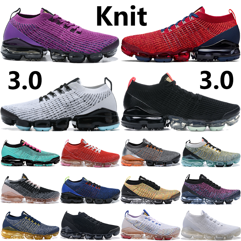 

New arrival FLY 3.0 running shoes vivid purple black snakeskin multi south beach light violet knit mens sneakers women fashion trainers