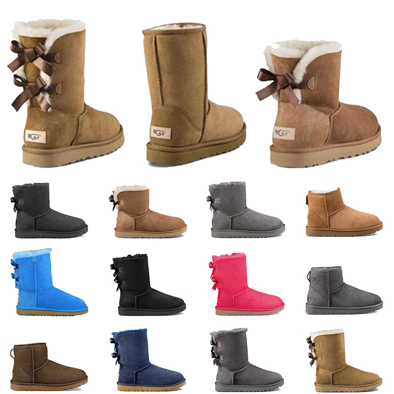 

Hot Sell 2021 Top Quality Designer Women Boots Australia Womens Shoes Classic Fashion Snow Bowtie Ankle Boot Winter Chestnut Ladies bowties 36-41, $1