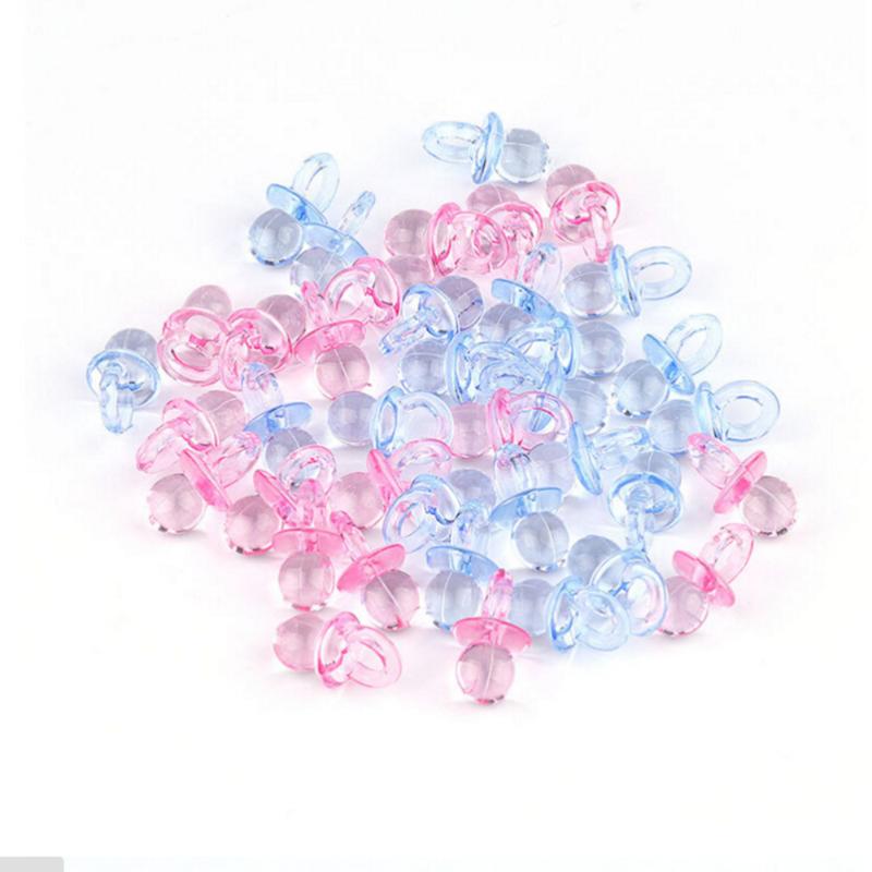 

New Wholesale 100pcs Baby Mini Pacifiers Feeding Dummies Soother Nipples High Quality Feeder Boys Girls birthday Decorations