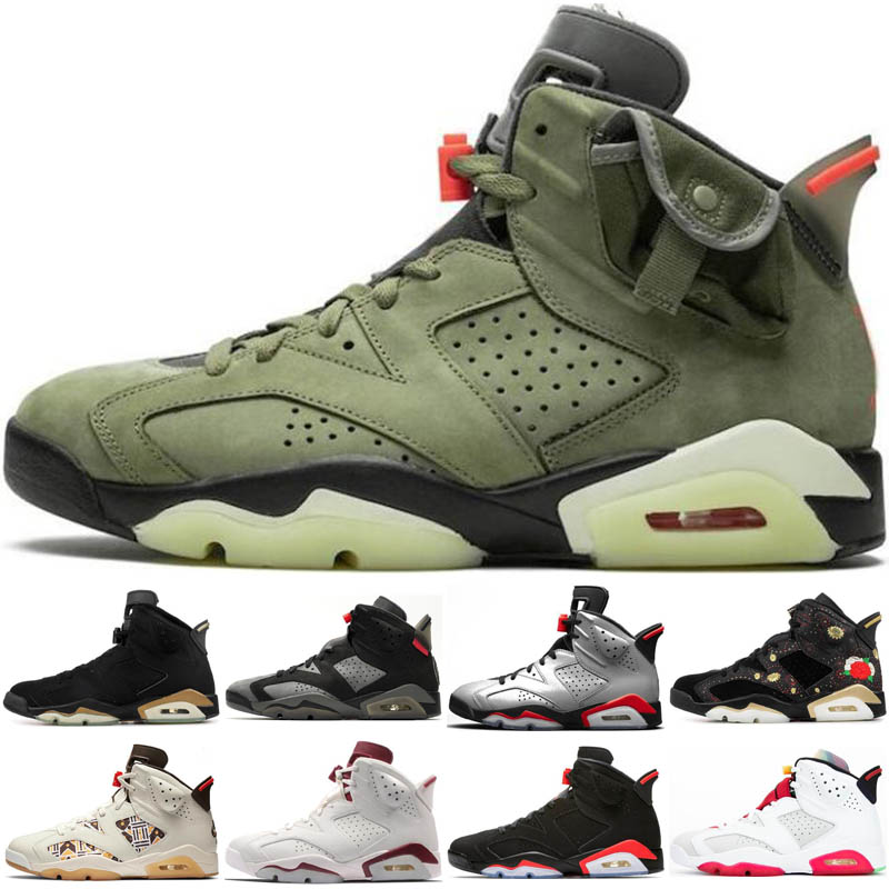 

New 6 6s Jumpman Quai 54 Basketball Shoes DMP Oregon Ducks White Hare Travis Scotts Black Infrared UNC Mens Sneakers Trainers US 7-13, 11