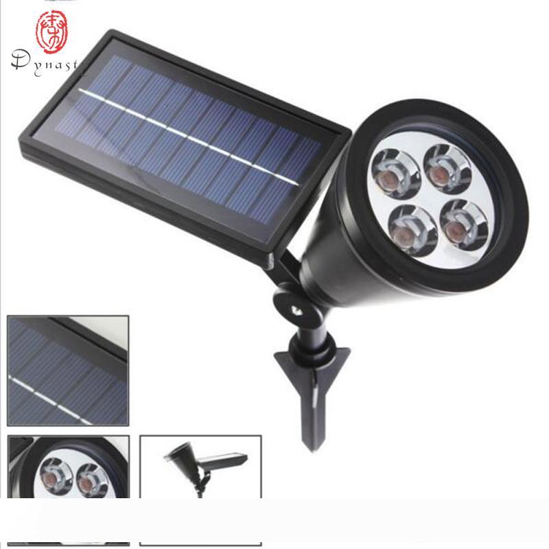 

Dynasty Led Solar Lawn Lamp Outdoor Spot Light Landscape Spike Lights Super Bright Villas Courtyard Garden Park Tree Decoration Free Ship