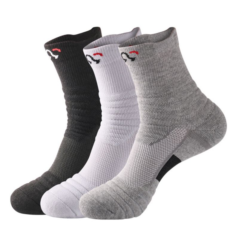 

Professional Basketball Socks Men Short Medium Long Tube Thick Towel Bottom Elite Socks Outdoor Running Men Sports, A2
