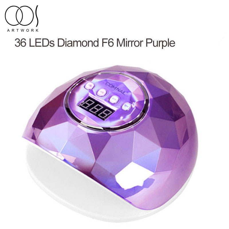 

Fashion Colorful F6 86W UV Lamp with 39 Leds Lamp For Gel Nail Dryer women fashion Auto Sensor Manicure Polish Ice, Purple f6 lamp