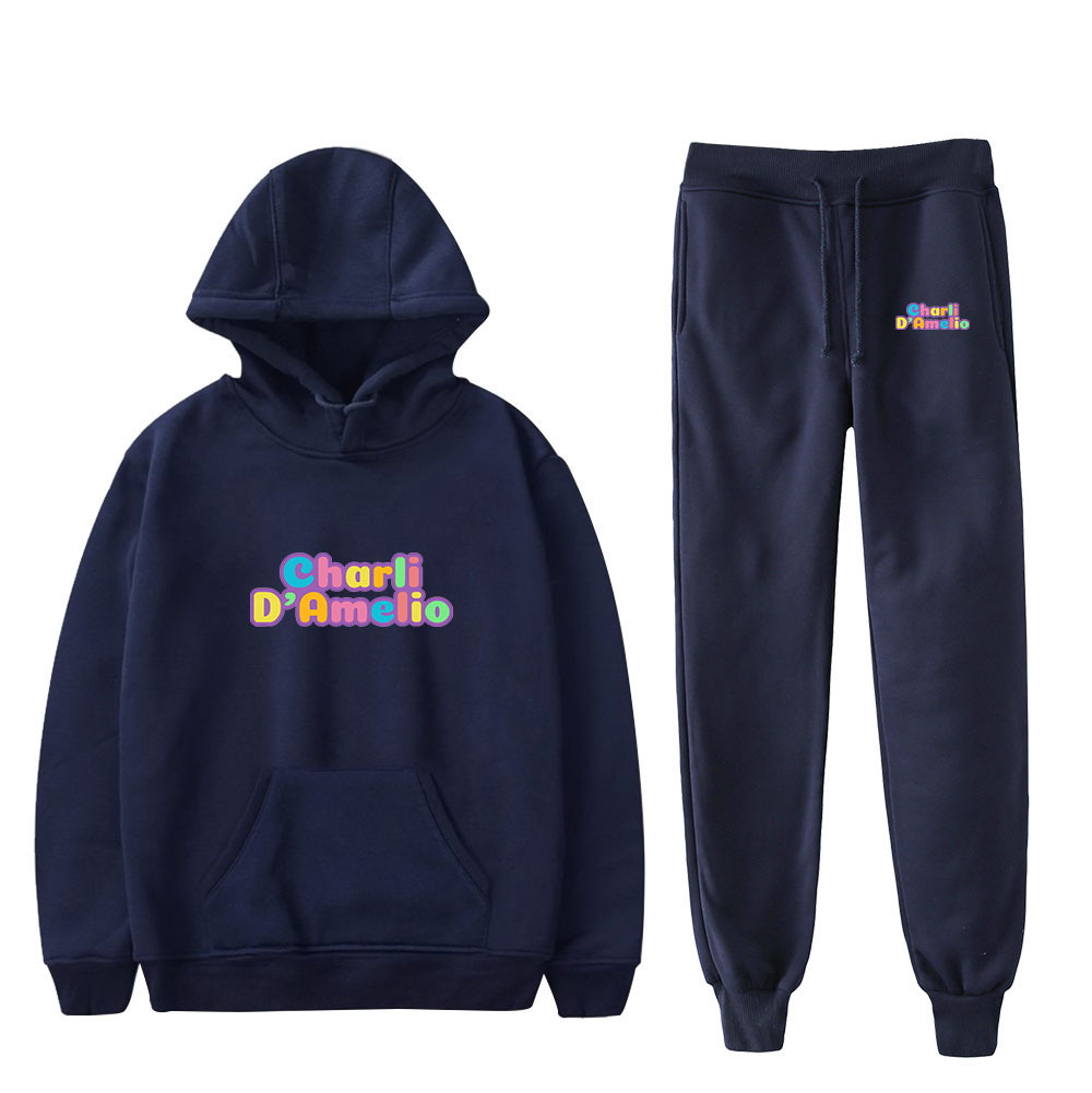 Compra Charli Damelio Merch Del Suéter Con Capucha Traje Pantalón Charlie  Damelio Camisa Pantalones Conjuntos De Ropa Unisex Inferior Suéter Superior  T200721 Barato | Entrega Rápida Y Calidad | Es.Dhgate