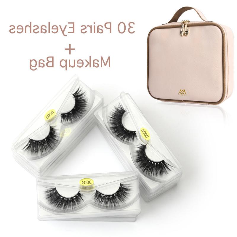

30/50 pairs/pack 3d Mink Lashes Wholesale Mix False Eyelashes Hand Made Full Strip Lashes Makeup Eyelashes Kit faux cils