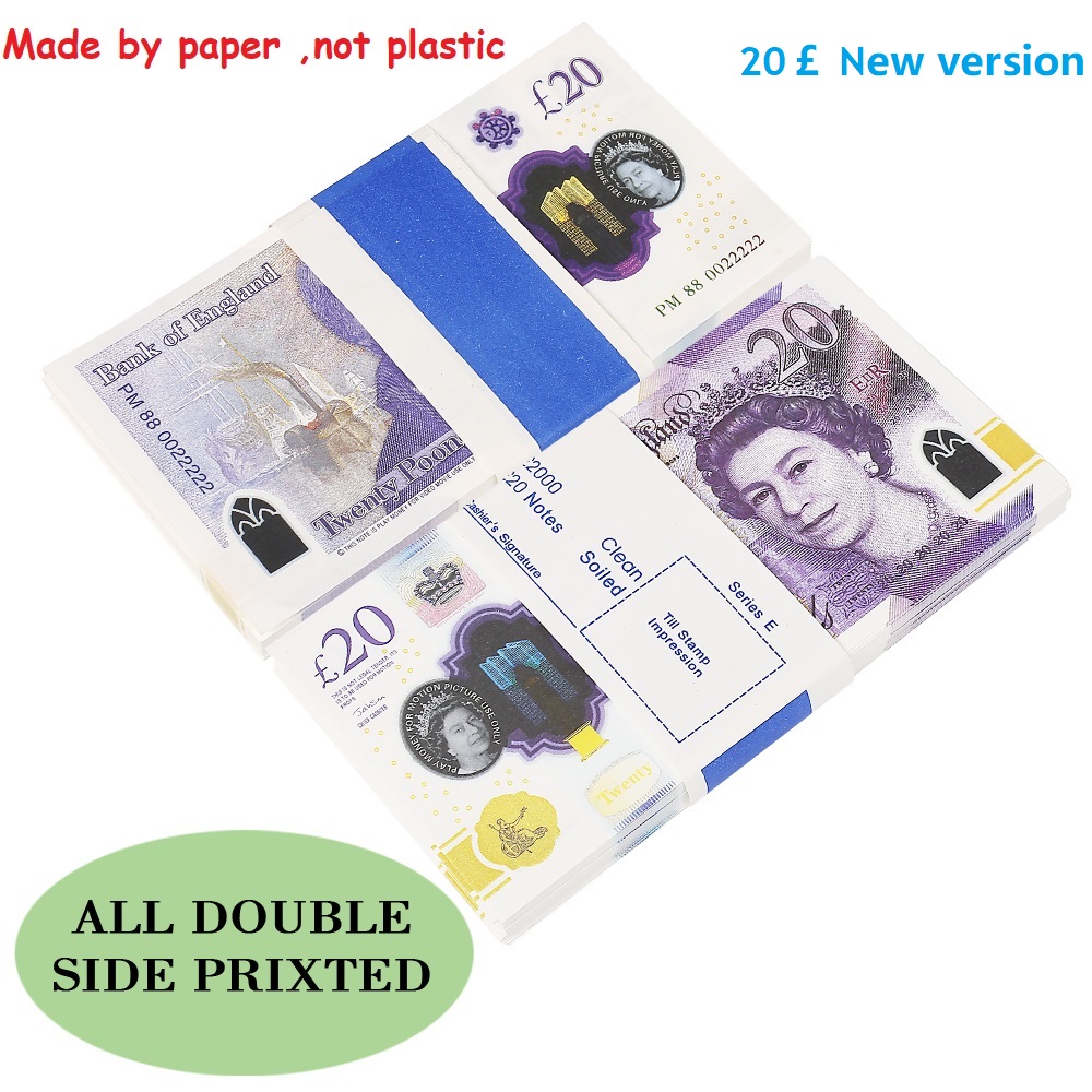 

Printed Money Toys Uk Pounds GBP British 50 Prop Money Toy Full Print Copy Banknote for Kids Christmas Gifts or Video Film