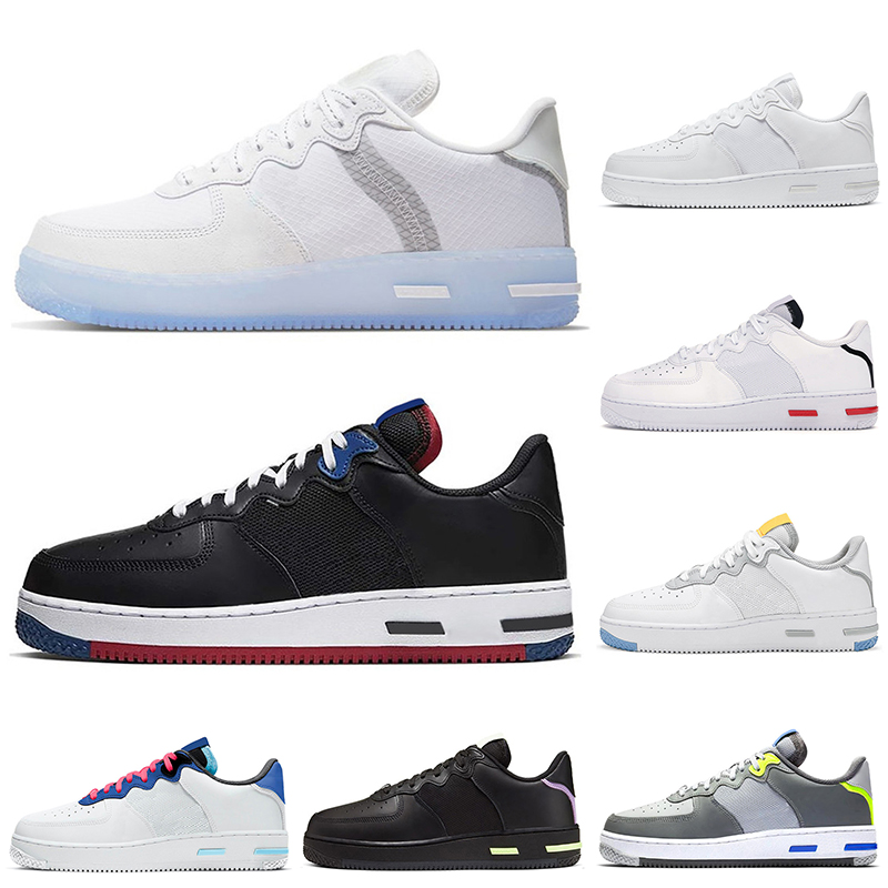 

Discount Light Bone 1 React running shoes triple white Wolf Grey Astronomy Blue womens mens trainers sports sneakers walking jogging runners, Usa