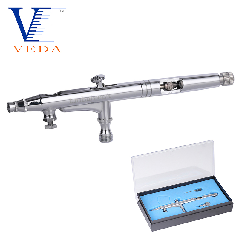 

Multi-Purpose Precision Dual-Action Gravity Feed Airbrush 0.3mm Nozzle Spray Gun 0.5cc Airbrush Set Kit For Auto Art Hobby Cake