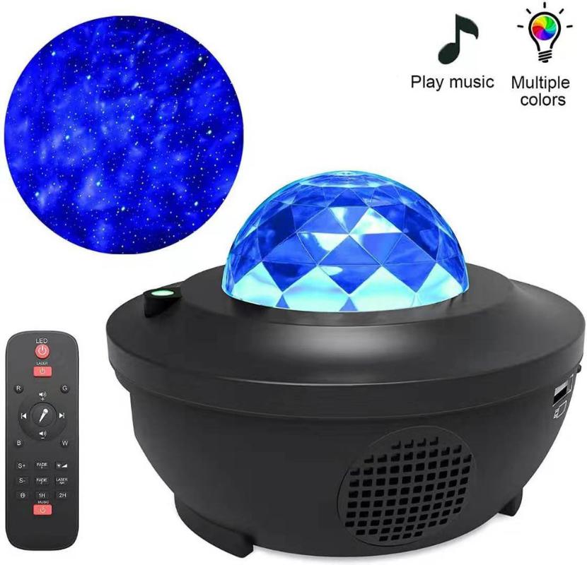 

Led Music Star Projector Lamp / Usb Cable Wireless Sound Control Laser Light Starry Water Pattern Flame Lamp Dropshipping