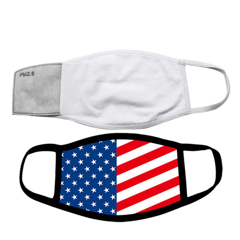 

Blanks Sublimation Face Mask Adults Kids With Filter Pocket Can Put PM2.5 Gasket Dust Prevention For Thermal transfer Print Free Shipping