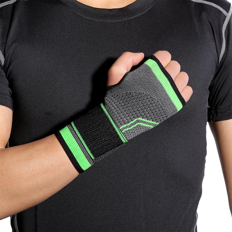 

Gym Wrist Band Sports Wristband New Wrist Brace Support Splint Fractures Training Wraps Wristbands For Fitness, As pic