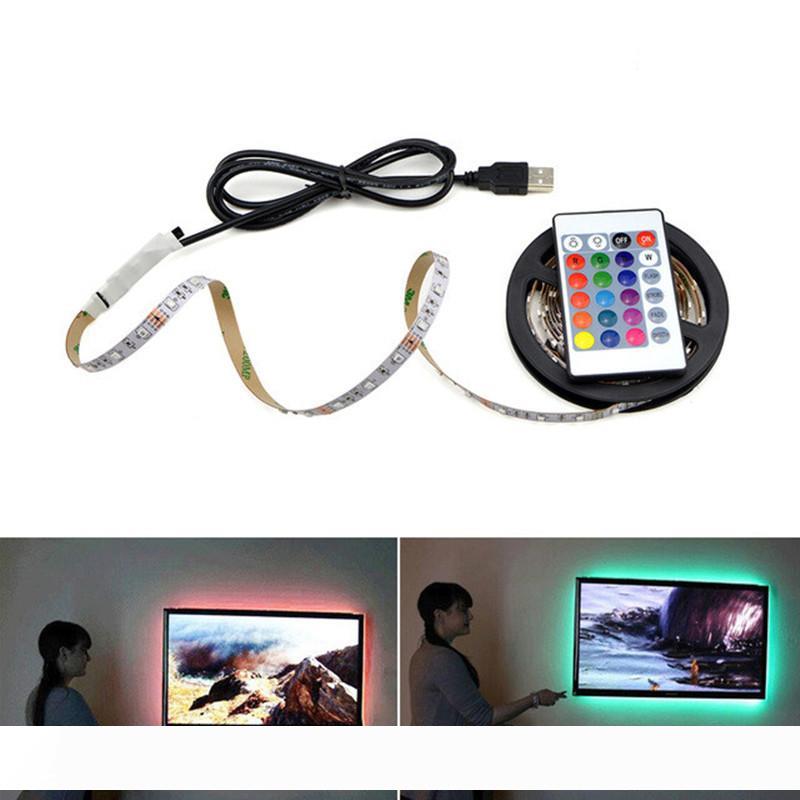 

5V USB LED Strips 1M 2M 3M 4M 5M SMD3528 RGB SMD5050 Waterproof Flexible LED Tape Lights for Car Computer TV Background Lighting