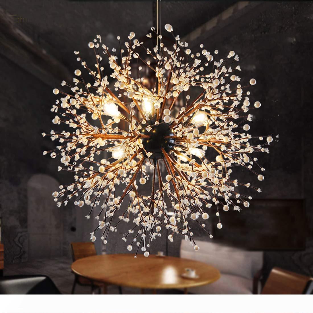 

Vintage Hanging Lamp Loft Chandeliers LED Modern Crystal Firework Pendant Lighting Ceiling Light Fixtures for Resturant Foyer Dia.60 80 120