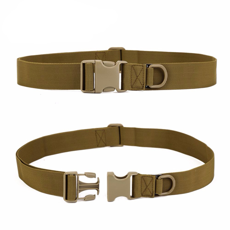 

Men Adjustable Tactical Belt Buckle Tactical Bag Waistband Rescue Useful Sport Belt Series In Multiple Pockets, Black