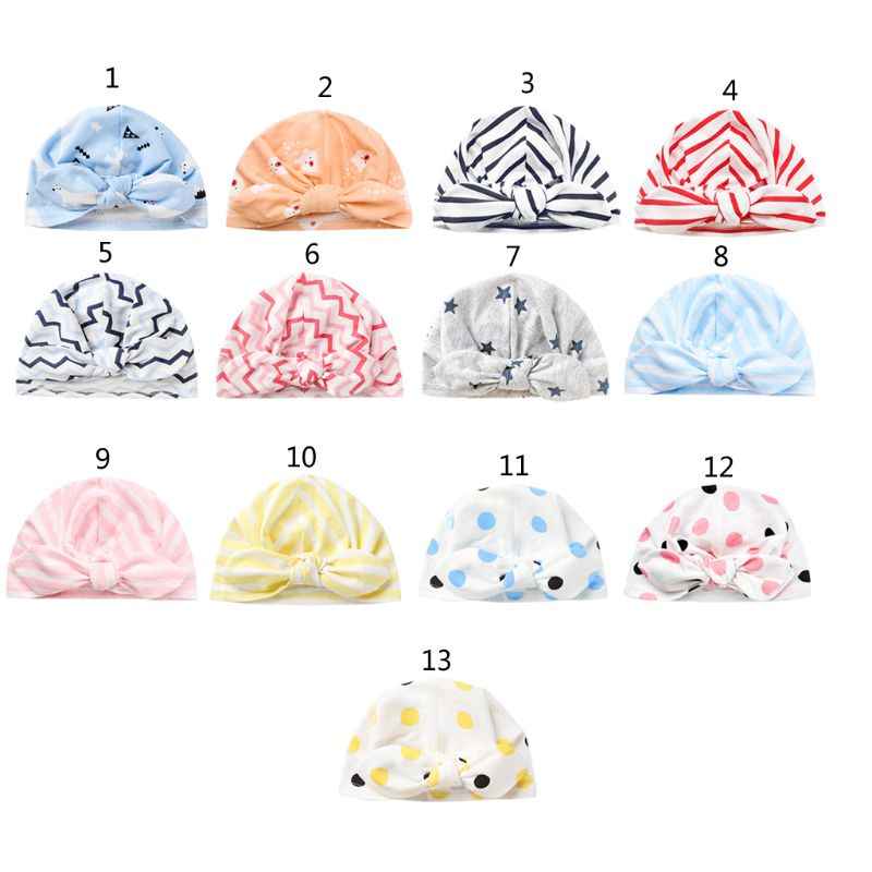 

Drop Ship. Cute Baby Hat Cotton Soft Turban Knot Girl Summer Hat Bohemian style Kids Newborn for Baby Girls