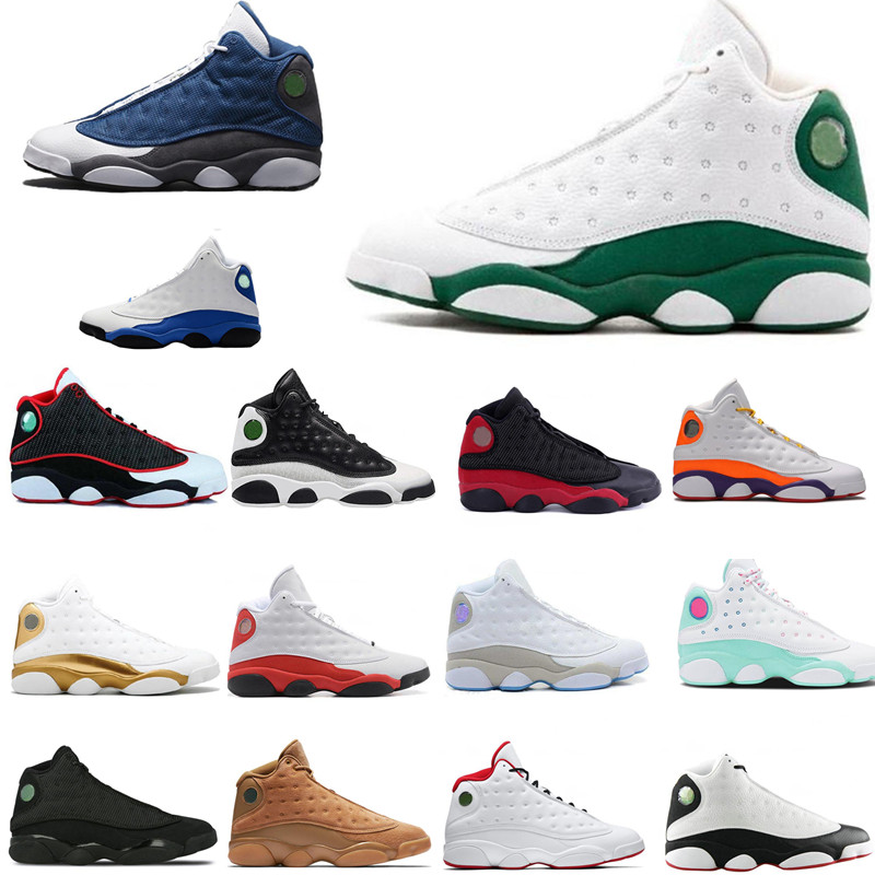 

Top 13 Ray Allen PE Bred Chicago Flint Island Green Mens Basketball Shoes Lakers 13s He Got Game Melo DMP Playoff Hyper Royal With Box, Atmosphere grey