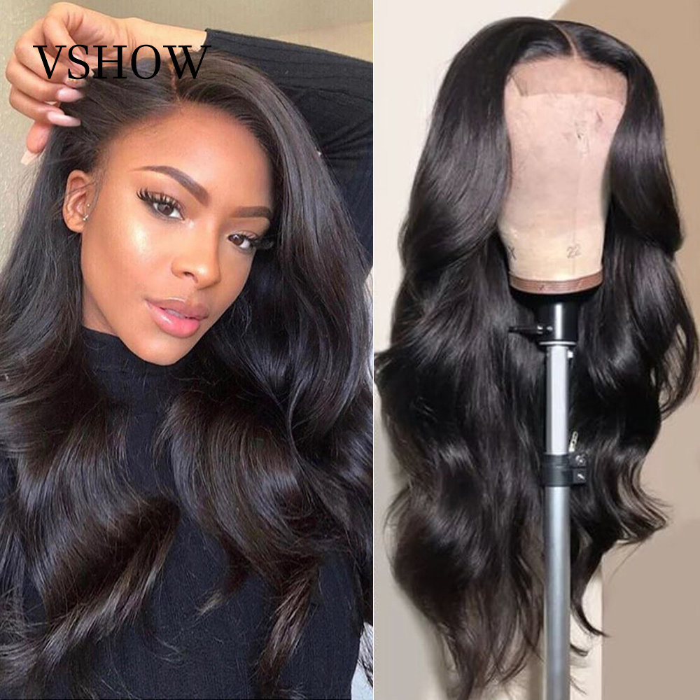 

Body Wave Lace Front Wig Brazilian Glueless Full Lace Human Hair Wigs For Black Women HD Lace Frontal Wig Pre Plucked VSHOW Hair