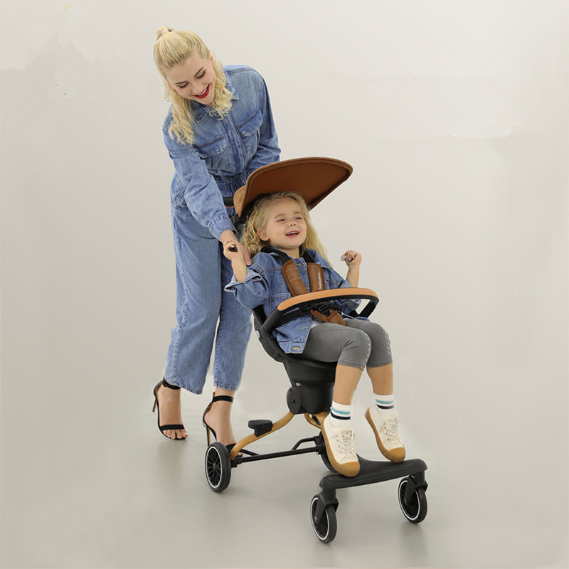 

High View Lightweight Four Whell Baby Stroller Portable Folding Travel Pram Two-way Push Infant Carts 6 Month-3 Years Old