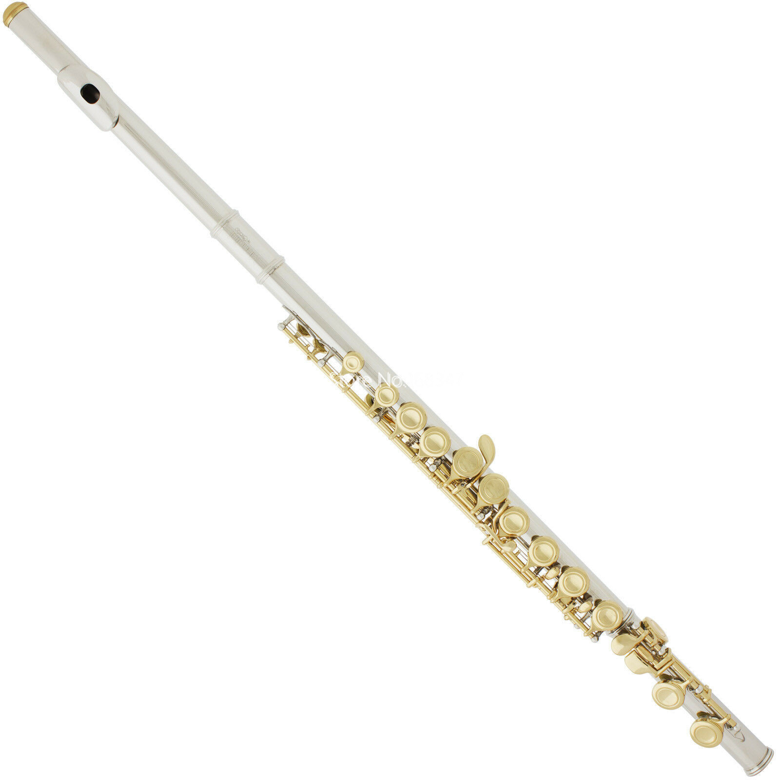 High Quality Flute 16 Keys Closed hole C Tune Nickel Plated Gold Key Professional Musical instrument With Case Free Shipping-image-558584033