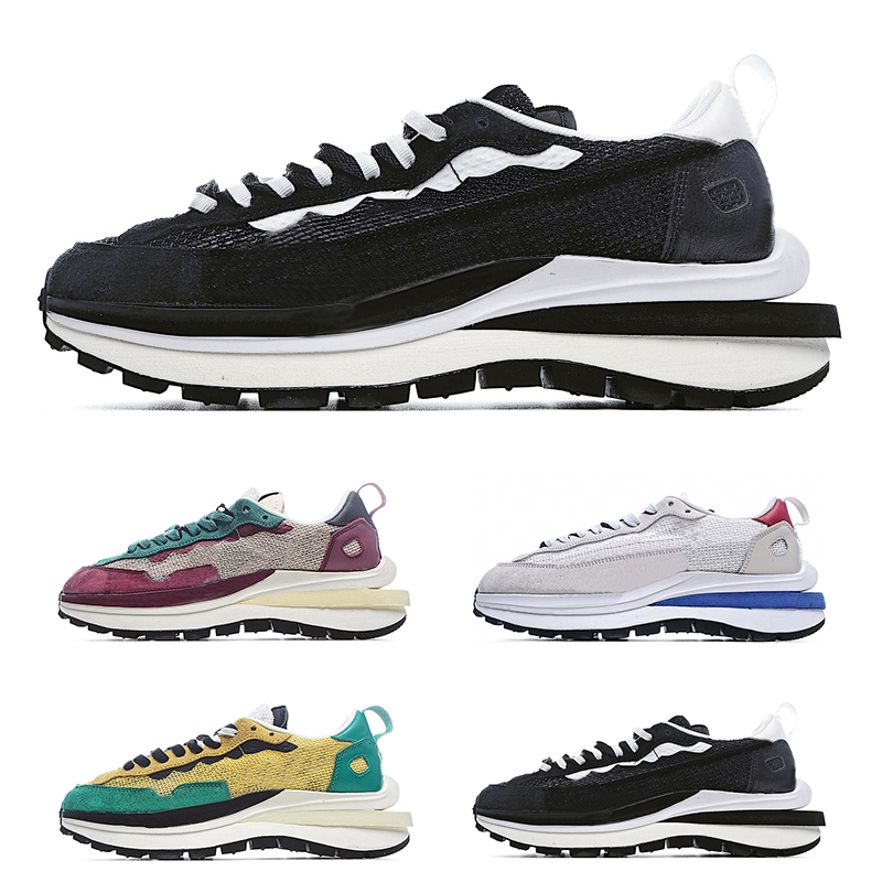 

Mens sneakers vaporwaffle running shoes Royal red black white Tour Yellow Villain Red womens sport fashion outdoor jogging runner size 36-45, 4 villain red