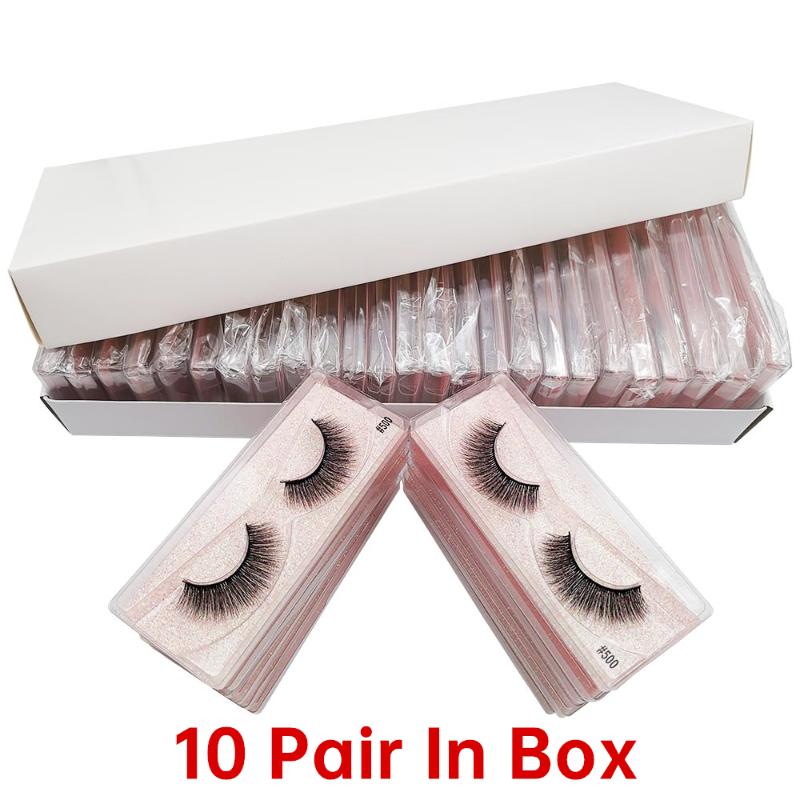 

Wholesale Eyelashes 10/30/50100pcs 3D mink lashes natural mink eyelashes false wholesale eyelash extension In Bulk