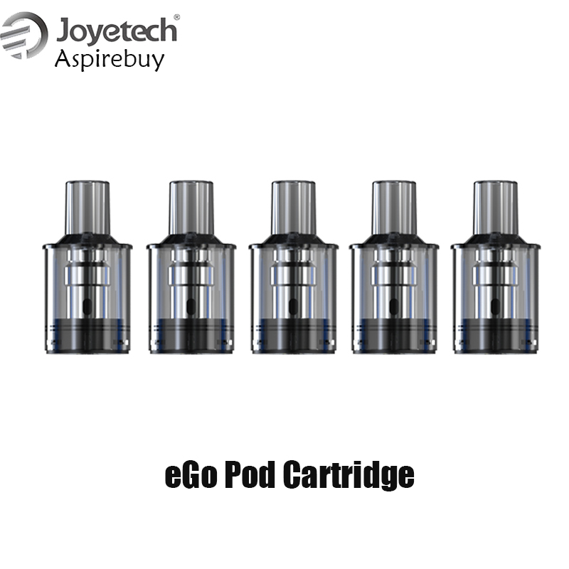 

Joyetech eGo Pod Cartridge 2ml Tank Childproof Filling System 1.2ohm Coil Atomizer for eGo Pod Kit Vape Cartridge 5pcs/Pack Authentic