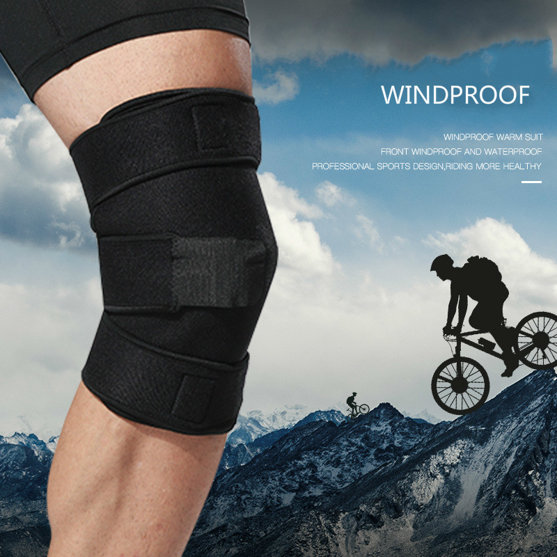 

1 Piece Windproof Knee Pad Outdoor Cycling Riding Bike Bicycle Knee Protector Support Brace Kneepad Warmer Sport Guard dropship, One size fits all