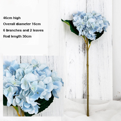 

Silk Hydrangeas Artificial Flowers High Quality White Wedding Flowers Small Branch Fake Flower Party Home for Decoration Pink, Blue