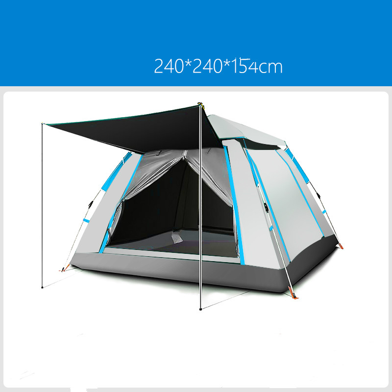 

Outdoor Automatic Tent Camping Carpas De Camping Quick Open Tent Namiot Gazebo 3/4 People Barraca De Acampamento Outdoor Tackle
