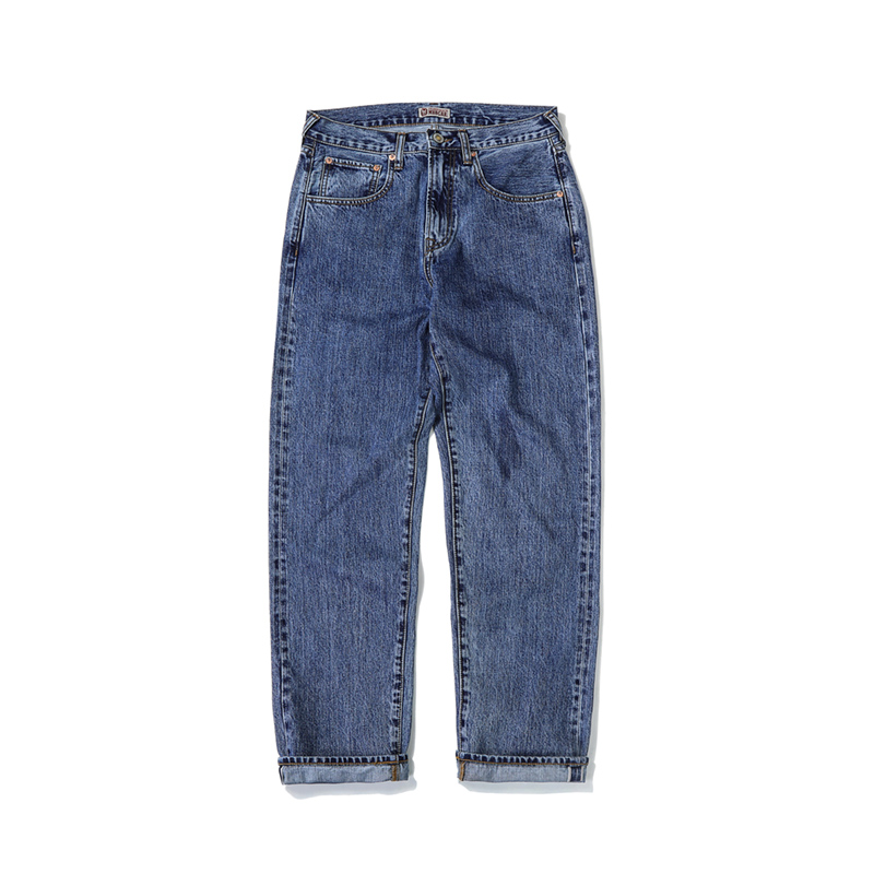 

Men's Jeans Men's Loose Wide Leg Vintage Washed Red Ear Denim Jeans Micro Loose Pants High Quality, Blue jeans