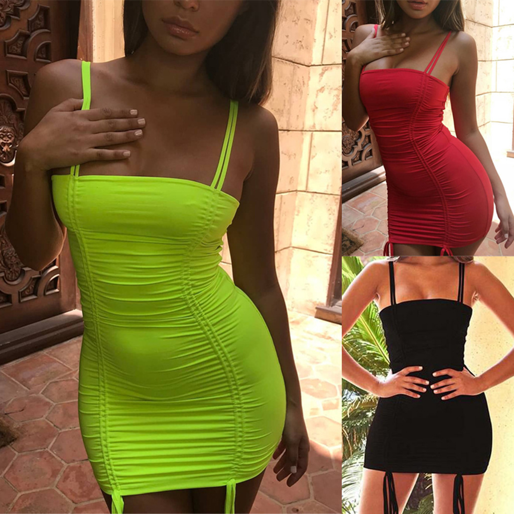 

style sleeveless bra lace dress, Bright green