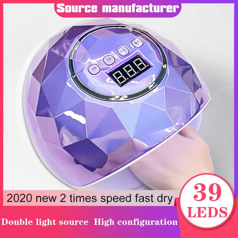 

UV LED Nail Dryer Lamp For Manicure 86 Power 39 Pcs Lamp For Nails Quick Curing Gel Nail Polish With Auto Sensor Salon Tool, White