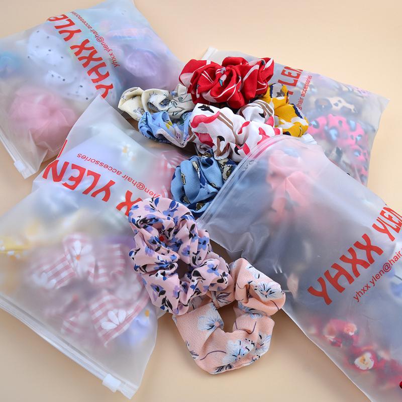 

1 Bag Leopard Print Flamingo Scrunchie Pack Elastic Hair Band Girls Ponytail Hair Rope Ring Headwear Accessories For Women