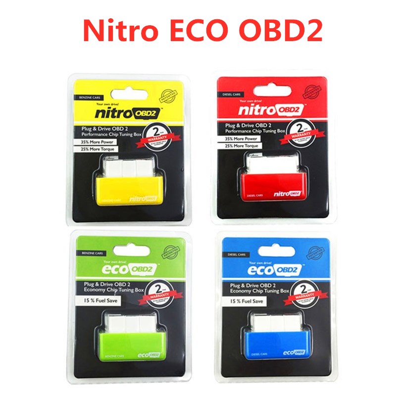 

Nitro OBD2 EcoOBD2 ECU Chip Tuning Box Plug NitroOBD2 Eco OBD2 For Gasoline Diesel Car 15% Fuel Save More Power dropshipping
