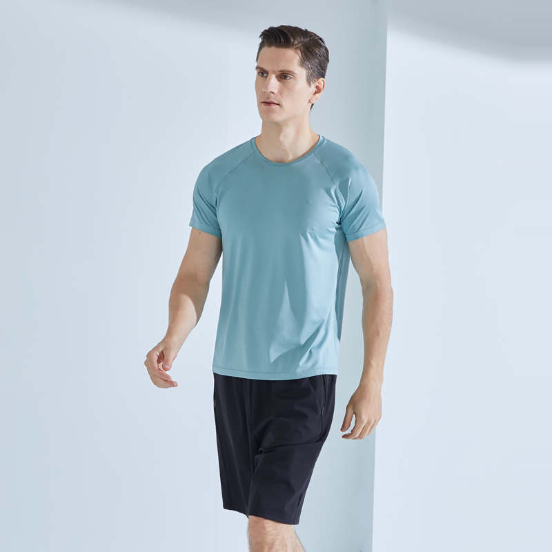 

Yoga Shirts Elastic Moisture Wicking Sports Tops Gym Women And Men Summer Cool Style Short Sleeve Solid Casual Clothing, Purple