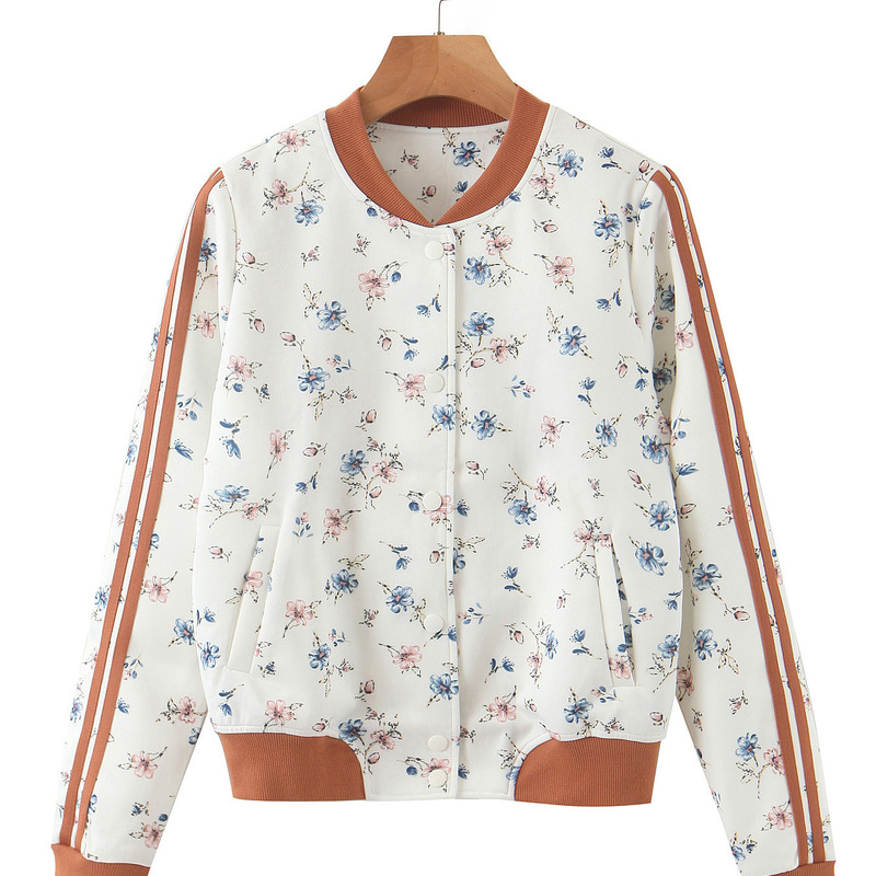 

XZ - 2498, 2020 summer Europe and the United States women' new printing jacket collar female coat, See chart