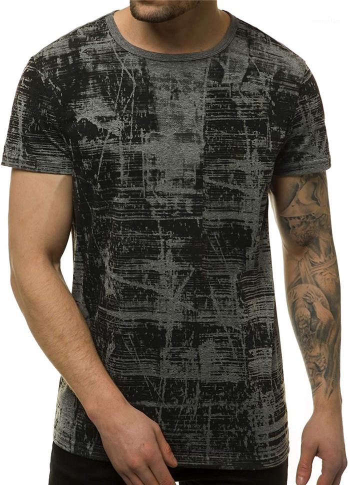 

Tees Homme Casual Clothes Mens 3D Slim Fit Tshirt Summer Pullover Short Sleeve O-Neck