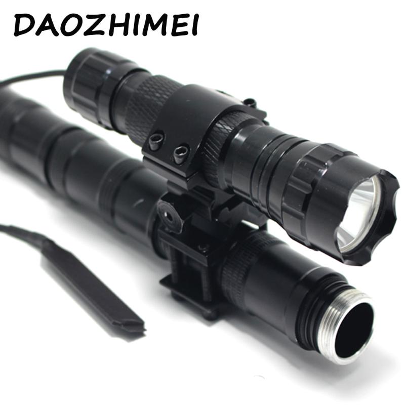 

5000 Lumens XM-L T6 L2 White Light LED Tactical 501B Torch Pressure Switch Mount Hunting Rifle Gun Light Lamp