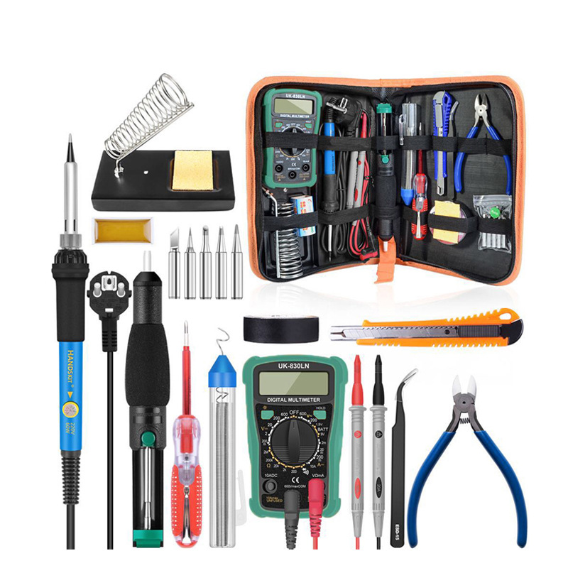 

300vled tester multimeter 60w soldering iron tin suction tool kit Ceramic heater soldering tips Desoldering Pumpcoordinates