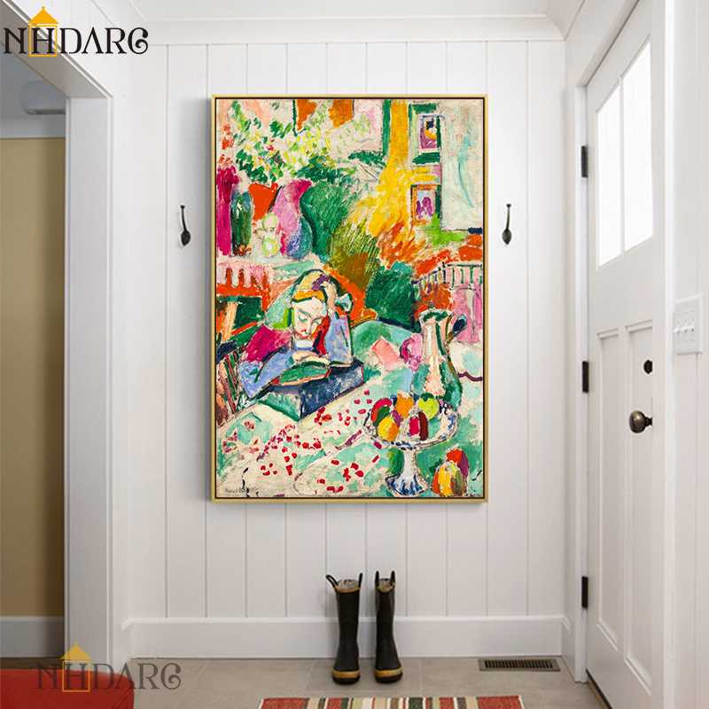 

Henri Matisse Color Abstract Classic reproduction Canvas Print Painting Art Wall Pictures for Living Room Hotel Porch Home Decor