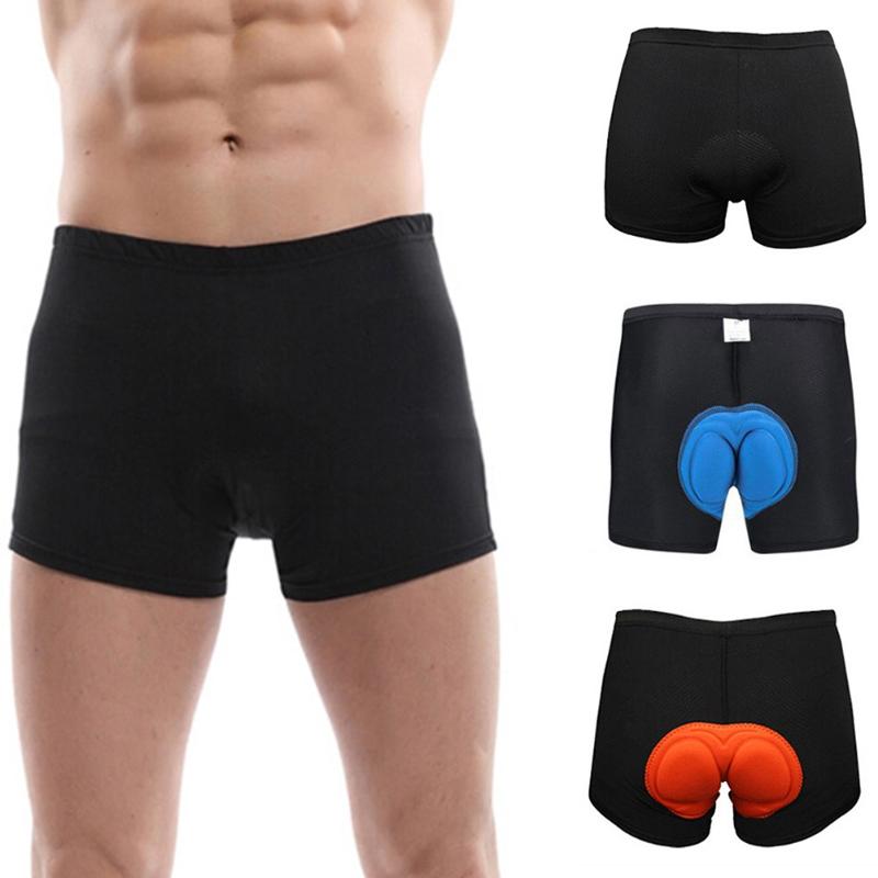 

Men Thickened Sponge Cycling Shorts Comfortable Underwear Sponge Gel 3D Padded Bike Short Pants B2Cshop, Black