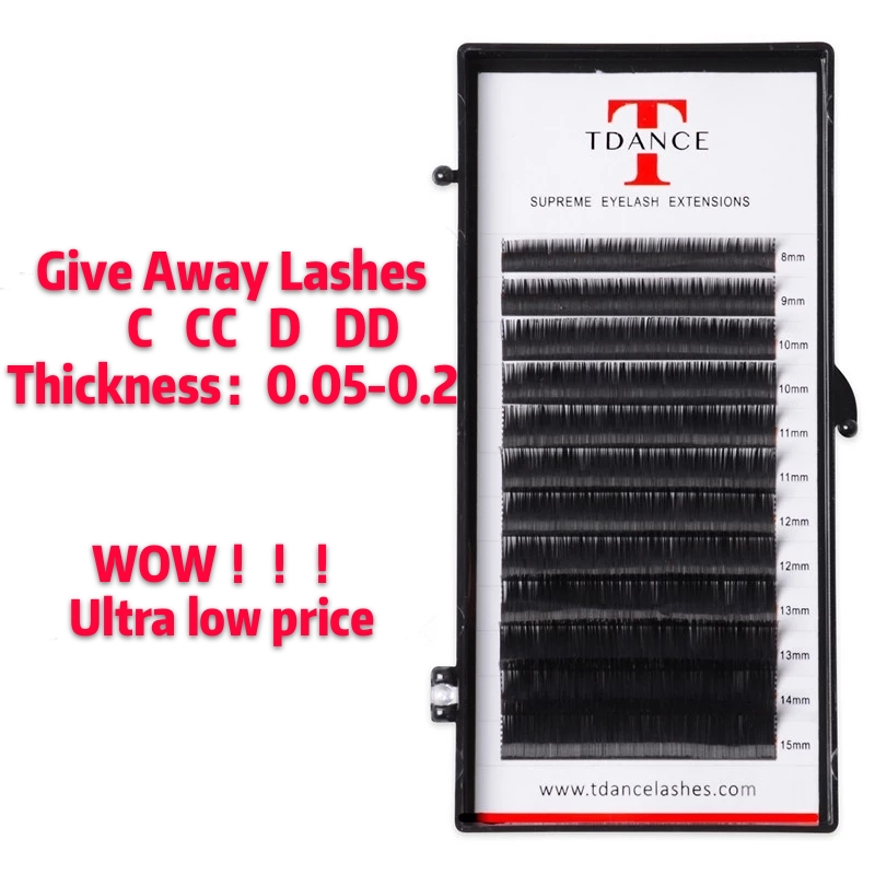 

TDANCE individual eyelash extension supplies False professional Faux mink Eyelashes Extensions Russian Volume Lashes