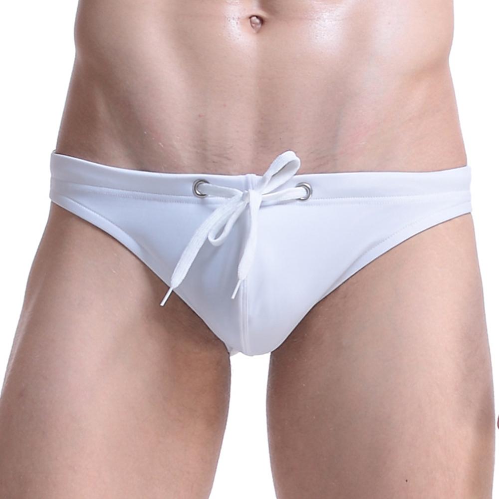 

Men Underwear Briefs Summer Low Waist Solid White Seamless Underpants Slim Smooth Spandex Bandage Breathable Elastic Drawstring, Gray