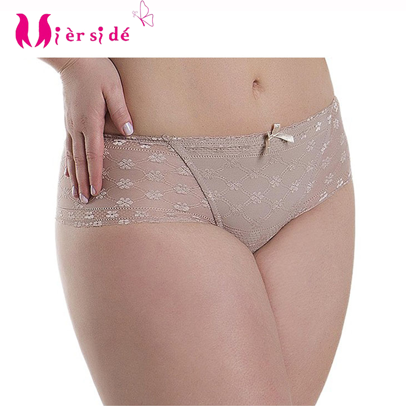 

Women Underwear Lace Everyday Panty  L XL size Gray color sexy womens intimates see through panties
