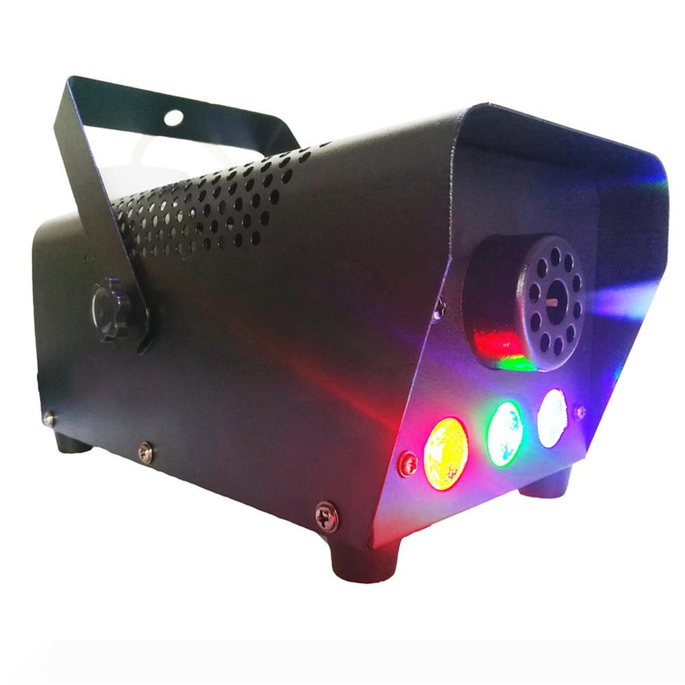 

LED Stage Fog Machine RGB Color Smoke Ejector LED Professional DJ Party Stage Light Christmas Party
