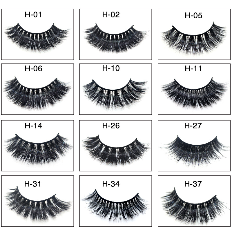 

1Pairs Fashion 3D Stereo Multi-layer Mink Hair False Eyelashes Natural/Thick Long Eye Lashes Wispy Makeup Beauty Extension Tools