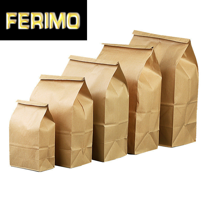 

50pcs Kraft Paper Bags Small Gift Bag Sandwich Bread Bags Party Wedding Supplies Wrapping Gift Take Out Eco