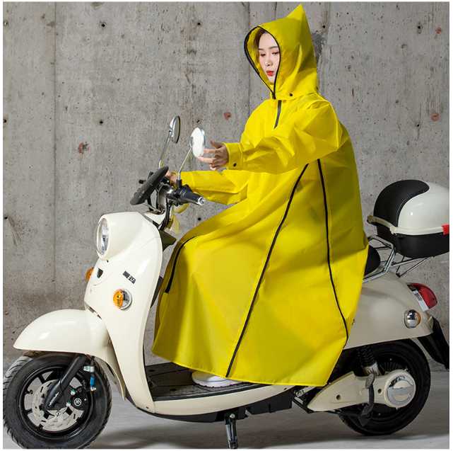 

Unisex EVA Rain coat Thickened Rain Poncho Hooded Cycling Bicycle Wear Rainwear Cape Poncho Hooded, Blue