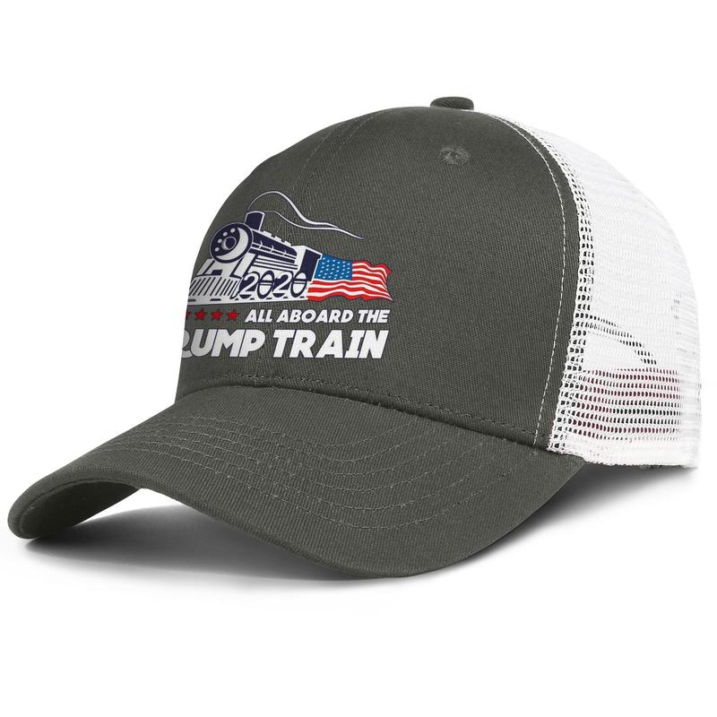 

Trump 2020 American flag train for men and women adjustable trucker meshcap fitted fashion baseball personalized stylish baseballhats, Blue;gray