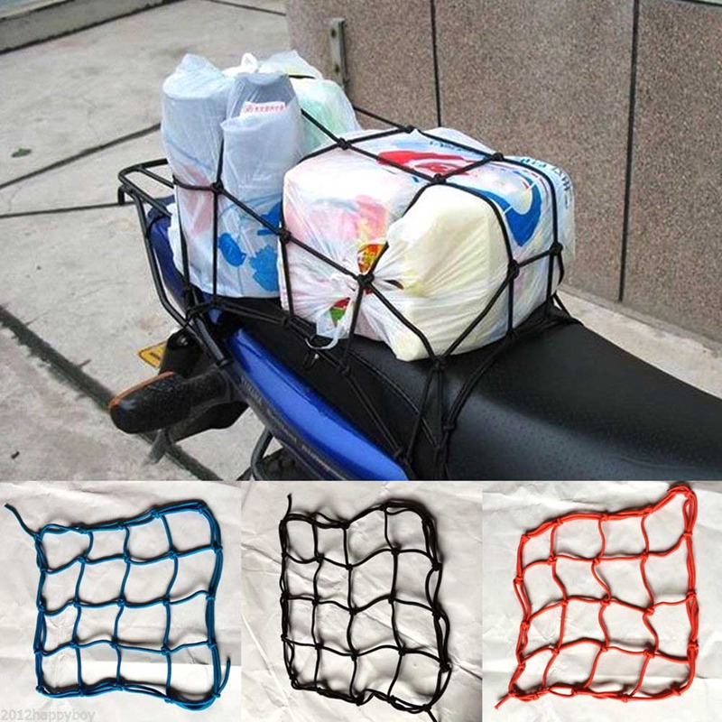 

Motor Net Helmet Cargo Large Nets Heavy-duty Elastic Holder Cover For Bike All Terrain Vehicle Motorcycle Anti-slip Luggage Mesh, Green